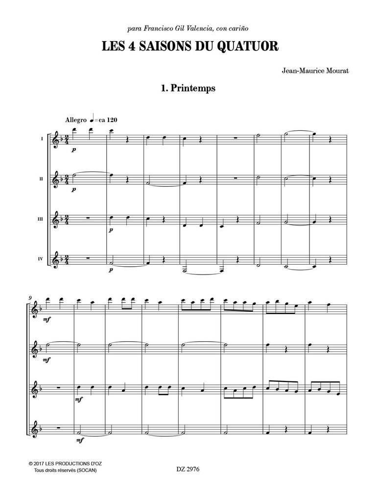 Les 4 Saisons Du Quatuor